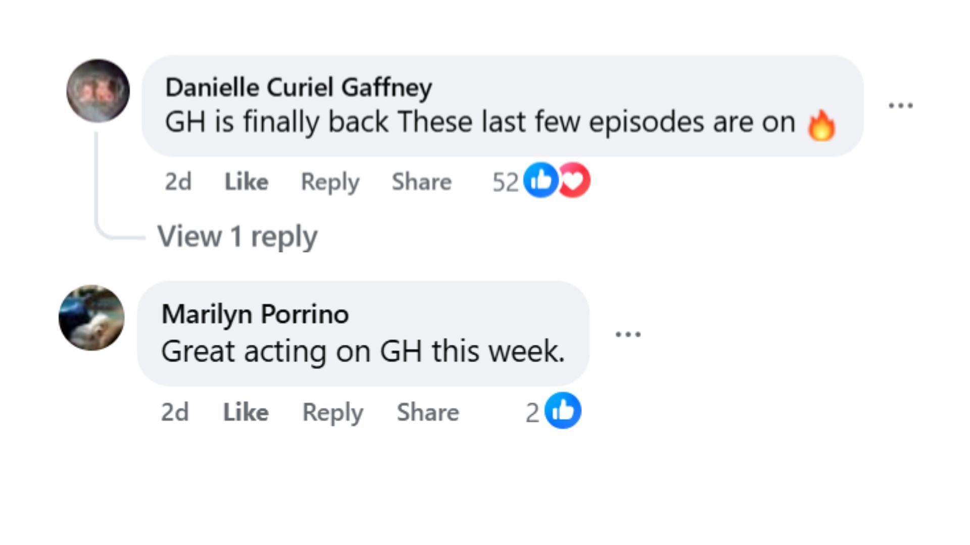 Comments by fans on the post (Image via Facebook/@Gethro Dorcent)